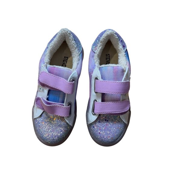 Steve Madden Toddler Girls Trezume Strap Sneakers Girls Size 10 Lilac Multi NIB! - Picture 4 of 9